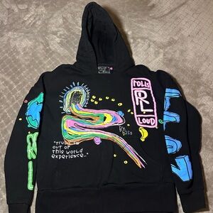 b2Ss Rolling Loud UO Exclusive Rainbow Road Hoodie Sweatshirt
